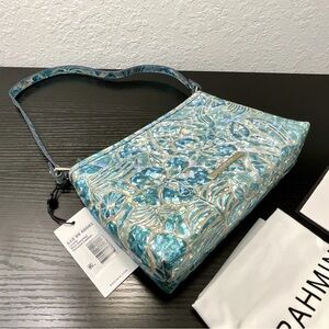 Brahmin Lorelei SERENITY SONIC Metallic Holograph Raised Hibiscus Flowers